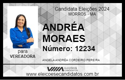 Candidato ANDRÉA MORAES 2024 - MORROS - Eleições