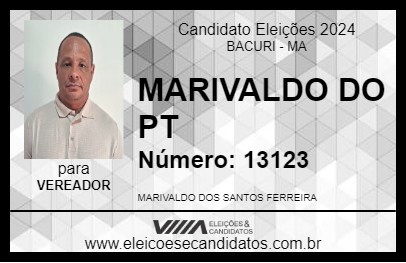 Candidato MARIVALDO DO PT 2024 - BACURI - Eleições