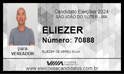 Candidato ELIEZER 2024 - SÃO JOÃO DO SOTER - Eleições