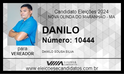 Candidato DANILO 2024 - NOVA OLINDA DO MARANHÃO - Eleições