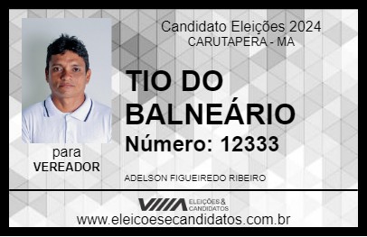 Candidato TIO DO BALNEÁRIO 2024 - CARUTAPERA - Eleições