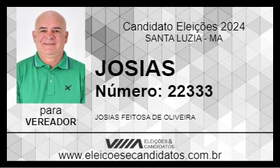 Candidato JOSIAS 2024 - SANTA LUZIA - Eleições