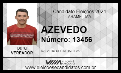 Candidato AZEVEDO 2024 - ARAME - Eleições