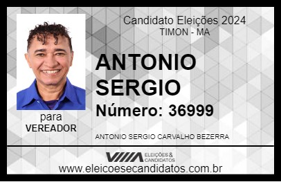 Candidato ANTONIO SERGIO 2024 - TIMON - Eleições