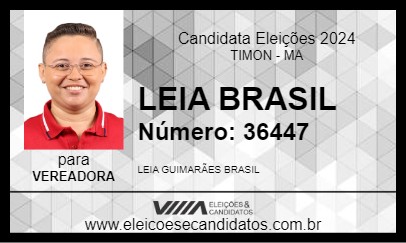 Candidato LEIA BRASIL 2024 - TIMON - Eleições