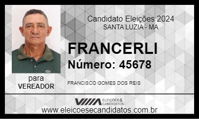 Candidato FRANCERLI 2024 - SANTA LUZIA - Eleições