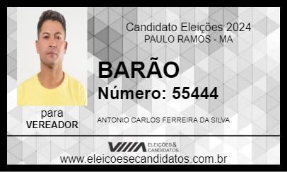 Candidato BARÃO 2024 - PAULO RAMOS - Eleições