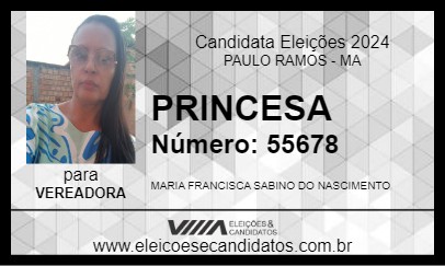 Candidato PRINCESA 2024 - PAULO RAMOS - Eleições