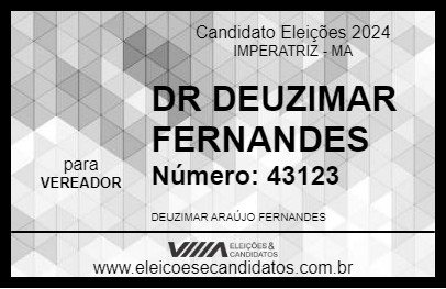 Candidato DR DEUZIMAR FERNANDES 2024 - IMPERATRIZ - Eleições