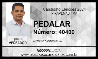 Candidato PEDALAR 2024 - PIRAPEMAS - Eleições