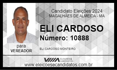 Candidato ELI CARDOSO 2024 - MAGALHÃES DE ALMEIDA - Eleições