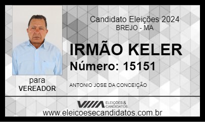 Candidato IRMÃO KELER 2024 - BREJO - Eleições