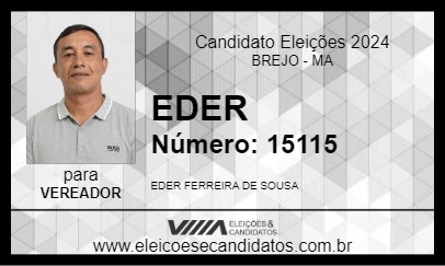 Candidato EDER 2024 - BREJO - Eleições