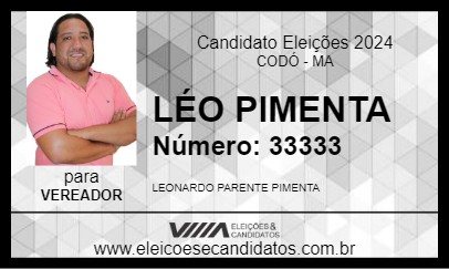 Candidato LÉO PIMENTA 2024 - CODÓ - Eleições