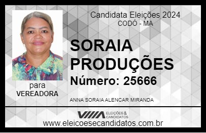 Candidato SORAIA PRODUÇÕES 2024 - CODÓ - Eleições