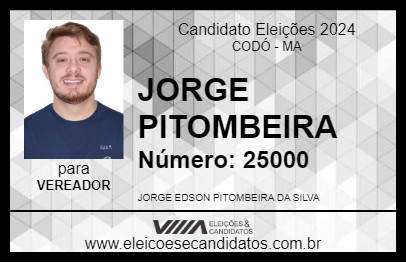 Candidato JORGE PITOMBEIRA 2024 - CODÓ - Eleições