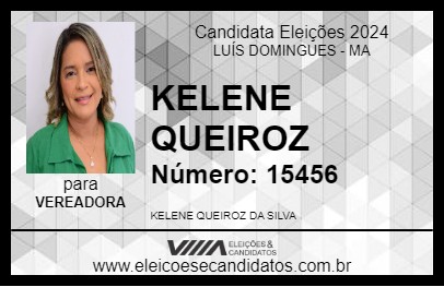 Candidato KELENE QUEIROZ 2024 - LUÍS DOMINGUES - Eleições