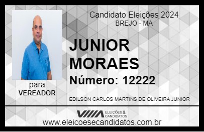 Candidato JUNIOR MORAES 2024 - BREJO - Eleições