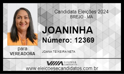 Candidato JOANINHA 2024 - BREJO - Eleições