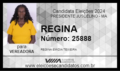 Candidato REGINA 2024 - PRESIDENTE JUSCELINO - Eleições