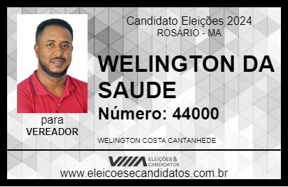 Candidato WELINGTON DA SAUDE 2024 - ROSÁRIO - Eleições