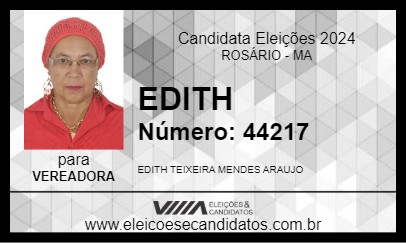 Candidato EDITH 2024 - ROSÁRIO - Eleições