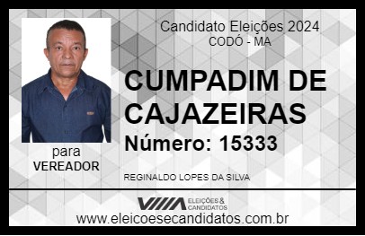 Candidato CUMPADIM DE CAJAZEIRAS 2024 - CODÓ - Eleições