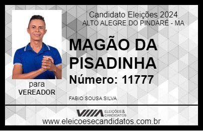 Candidato MAGÃO DA PISADINHA 2024 - ALTO ALEGRE DO PINDARÉ - Eleições