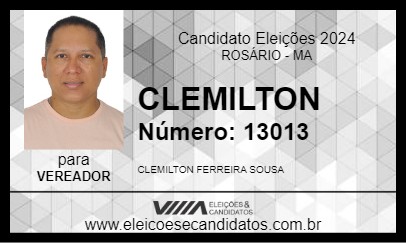 Candidato CLEMILTON 2024 - ROSÁRIO - Eleições