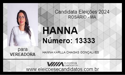 Candidato HANNA 2024 - ROSÁRIO - Eleições