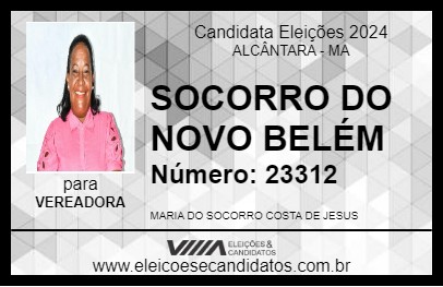 Candidato SOCORRO DO NOVO BELÉM 2024 - ALCÂNTARA - Eleições