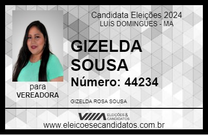 Candidato GIZELDA SOUSA 2024 - LUÍS DOMINGUES - Eleições