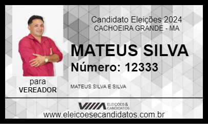 Candidato MATEUS SILVA 2024 - CACHOEIRA GRANDE - Eleições