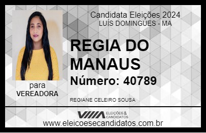 Candidato REGIA DO MANAUS 2024 - LUÍS DOMINGUES - Eleições