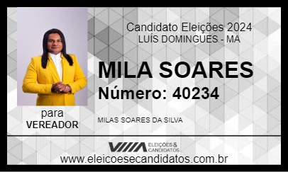 Candidato MILA SOARES 2024 - LUÍS DOMINGUES - Eleições