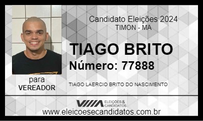 Candidato TIAGO BRITO 2024 - TIMON - Eleições