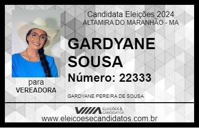 Candidato GARDYANE SOUSA 2024 - ALTAMIRA DO MARANHÃO - Eleições