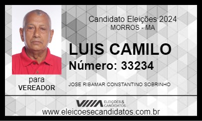 Candidato LUIS CAMILO 2024 - MORROS - Eleições