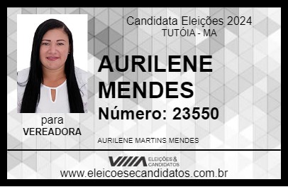 Candidato AURILENE MENDES 2024 - TUTÓIA - Eleições