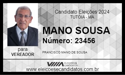 Candidato MANO SOUSA 2024 - TUTÓIA - Eleições