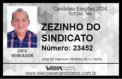 Candidato ZEZINHO DO SINDICATO 2024 - TUTÓIA - Eleições