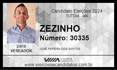 Candidato ZEZINHO 2024 - TUTÓIA - Eleições