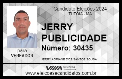 Candidato JERRY PUBLICIDADE 2024 - TUTÓIA - Eleições