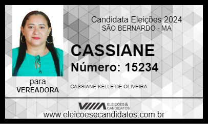 Candidato CASSIANE 2024 - SÃO BERNARDO - Eleições