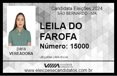 Candidato LEILA DO FAROFA 2024 - SÃO BERNARDO - Eleições