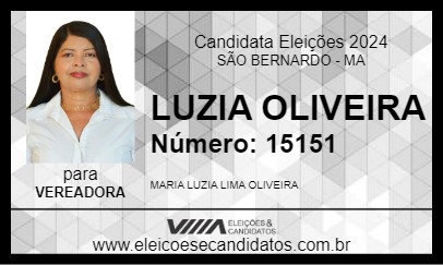 Candidato LUZIA OLIVEIRA 2024 - SÃO BERNARDO - Eleições