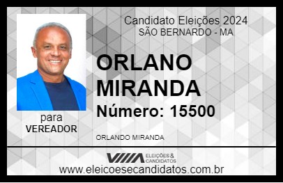 Candidato ORLANO MIRANDA 2024 - SÃO BERNARDO - Eleições