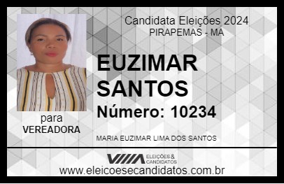 Candidato EUZIMAR SANTOS 2024 - PIRAPEMAS - Eleições