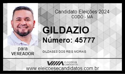 Candidato GILDAZIO 2024 - CODÓ - Eleições