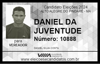 Candidato DANIEL DA JUVENTUDE 2024 - ALTO ALEGRE DO PINDARÉ - Eleições